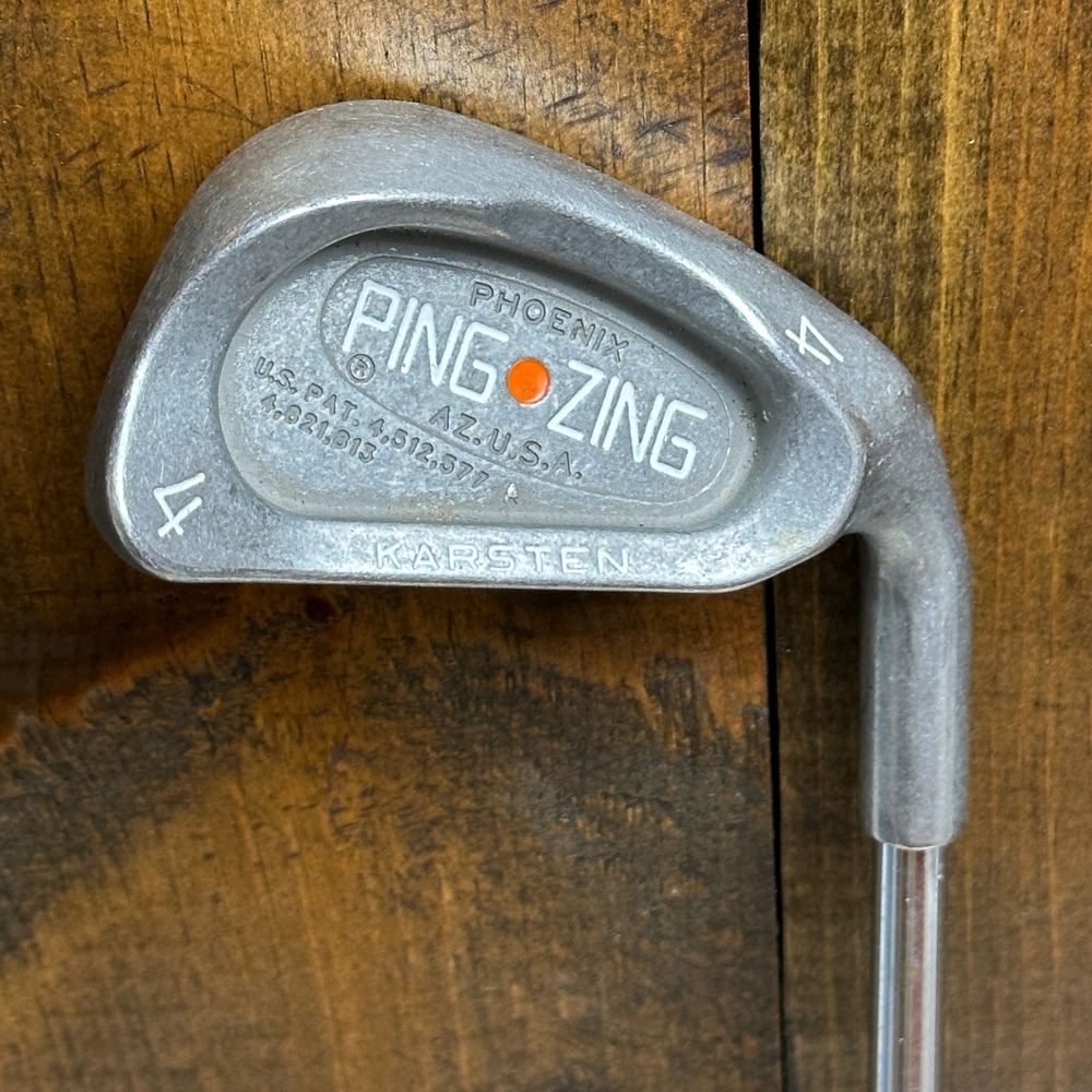Ping Zing 4 Orange dot Iron Golf Club Karsten Steel Shaft Pride Tour Velvet Gri